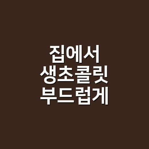 집에서 생초콜릿 부드럽게 만드는 방법 - 요약