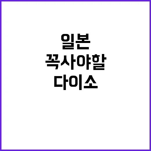 다이소에서 꼭 사야 할 일본 인기템 2가지 - 요약