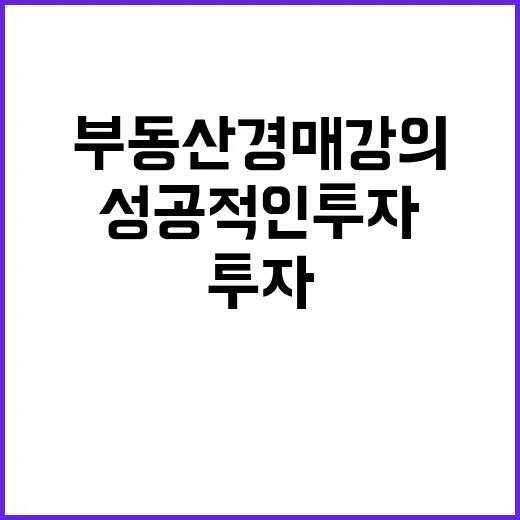 부동산 경매 강의로 시작하는 성공적인 투자 방법 - 요약