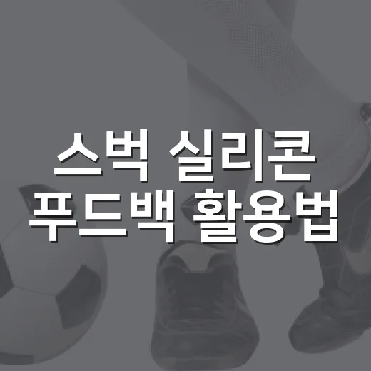 스벅 실리콘 푸드백 활용법, 이렇게 편리해요! - 요약