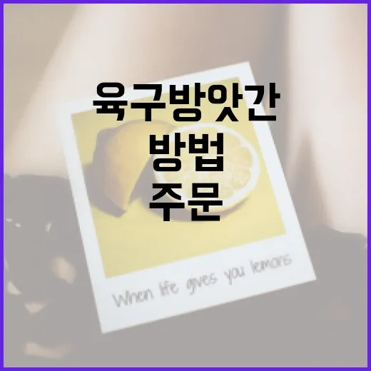 육구방앗간 처음 이용하는 방법, 주문 전 체크할 것들 - 요약