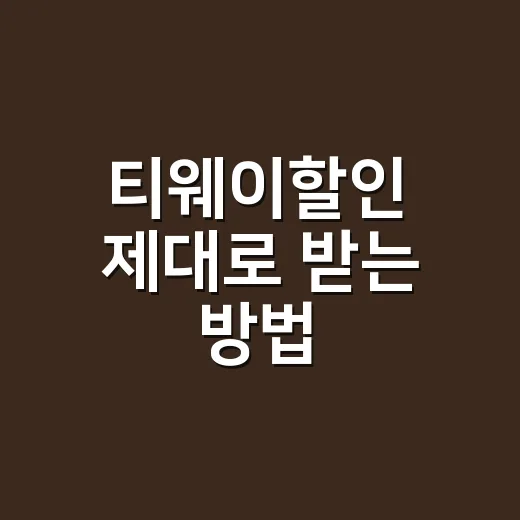 티웨이할인 제대로 받는 방법, 항공권 예매 전에 체크할 것들 - 요약