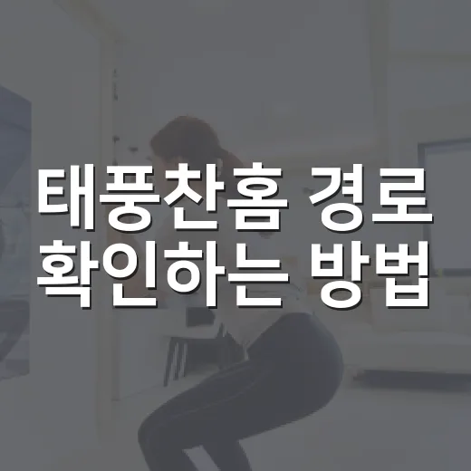 태풍찬홈 경로 확인하는 방법, 헷갈릴 때 이렇게 보면 됩니다 - 요약