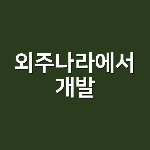 외주나라에서 개발·…