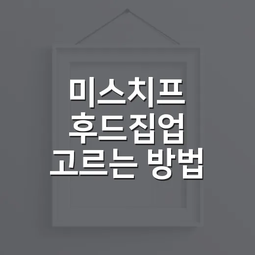미스치프 후드집업 고르는 방법, 핏부터 가격까지 덜 헤매는 기준 - 요약