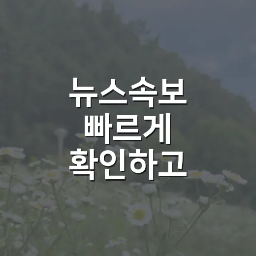 뉴스속보 빠르게 확인하고 잘못된 정보 걸러내는 방법 - 요약