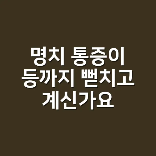 명치 통증이 등까지 뻗치고 계신가요? 췌장염 증상과 통증 부위 - 요약
