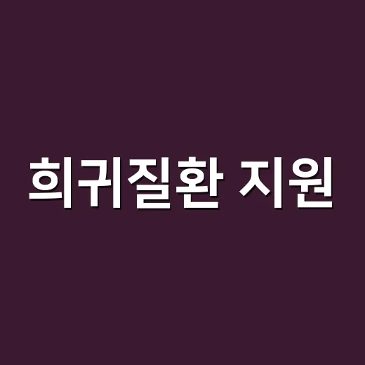 희귀질환 지원, 진단받기 전부터 무엇을 챙겨야 할까요? - 요약