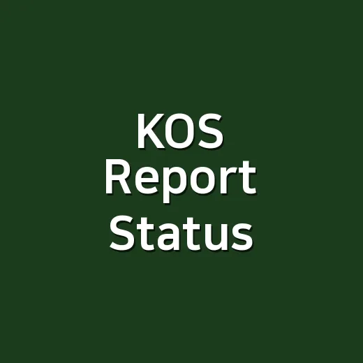 KOS Report Status - 요약
