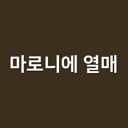 마로니에 열매, 밤처럼 먹어도 괜찮을까요? - 요약