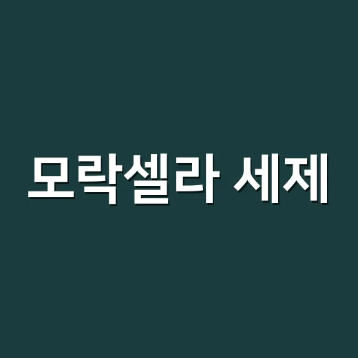 모락셀라 세제, 빨래 냄새 때문에 쓰고 계신가요? - 요약