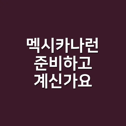 멕시카나런 준비하고 계신가요? 뛰기 전 몸 상태는 어디까지 확인해야 할까요? - 요약