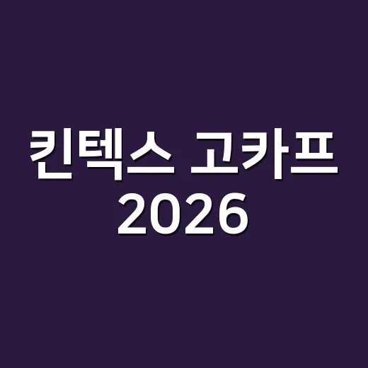 킨텍스 고카프 2026, 오래 걸어도 몸 괜찮게 다녀오고 계신가요? - 요약