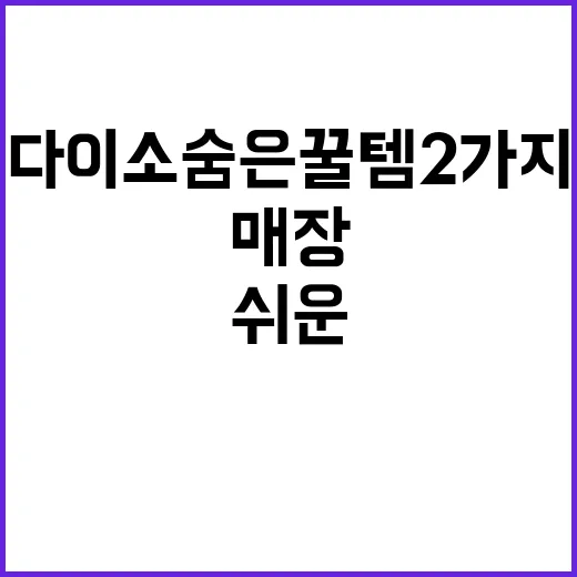 다이소 숨은 꿀템 2가지 찾는 방법, 매장에서 그냥 지나치기 쉬운 생활템 - 요약