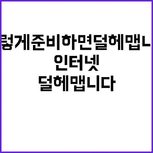 인터넷설치 처음이라면 이렇게 준비하면 덜 헤맵니다 - 요약