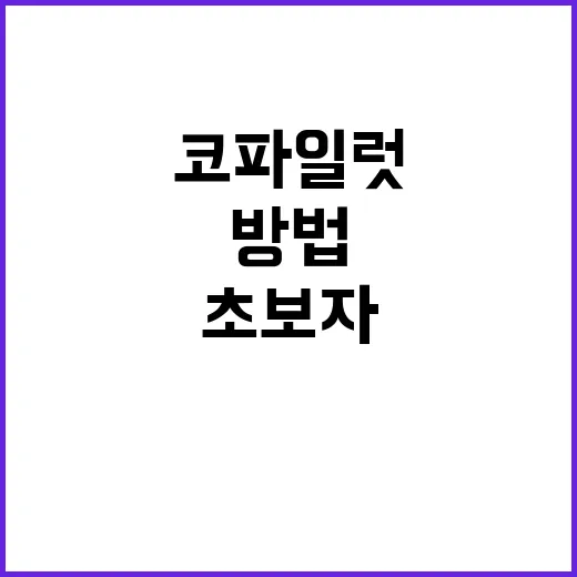 초보자를 위한 코파일럿 제대로 쓰는 방법 - 요약