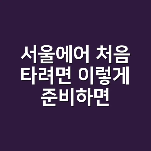 서울에어 처음 타려면 이렇게 준비하면 편합니다 - 요약