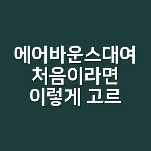 에어바운스대여 처음이라면 이렇게 고르면 실패가 줄어듭니다 - 요약