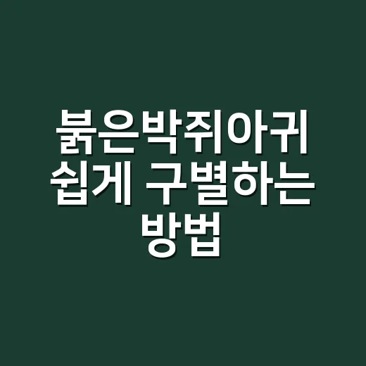붉은박쥐아귀 쉽게 구별하는 방법, 입술만 보고 끝내지 않으려면 이렇게 - 요약