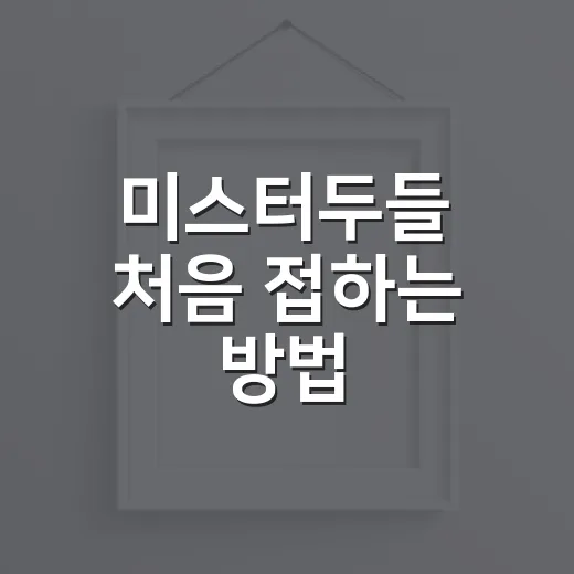 미스터두들 처음 접하는 방법, 복잡한 낙서가 작품으로 보이는 순간 - 요약