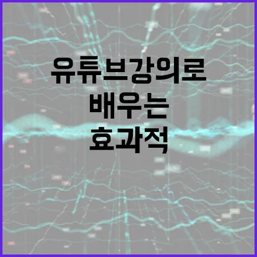유튜브 강의로 효과적으로 배우는 방법 - 요약