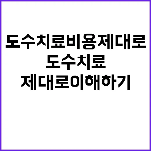 도수치료 비용 제대로 이해하기 - 요약