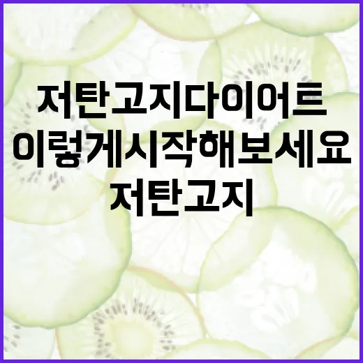 저탄고지 다이어트, 이렇게 시작해보세요! - 요약