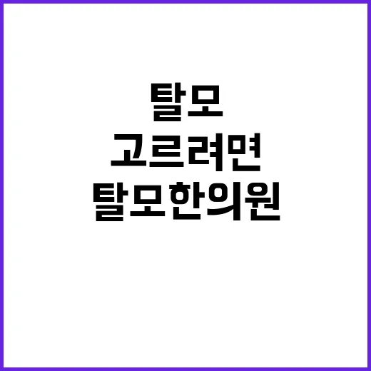 탈모한의원 고르려면 이렇게 확인하세요 - 요약