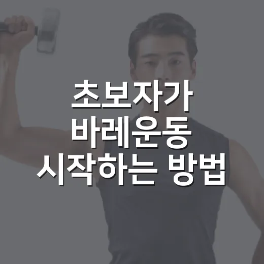 초보자가 바레운동 시작하는 방법, 집에서도 감 잡는 루틴 - 요약