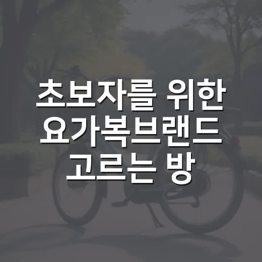 초보자를 위한 요가복브랜드 고르는 방법, 가격보다 먼저 볼 것들 - 요약
