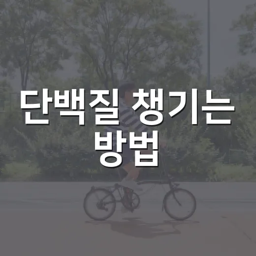 단백질 챙기는 방법, 밥상에서 무리 없이 늘리려면 이렇게 - 요약