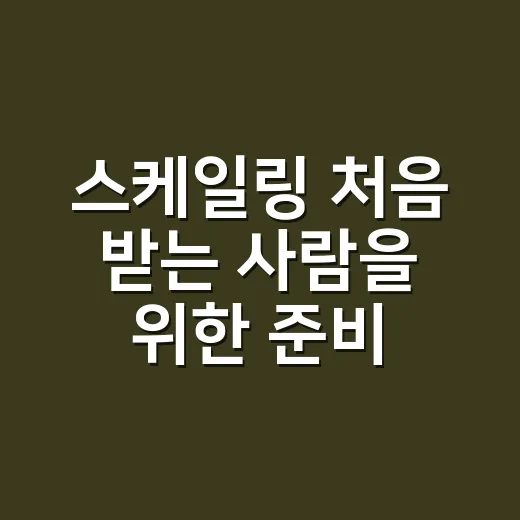 스케일링 처음 받는 사람을 위한 준비부터 관리까지 하는 방법 - 요약