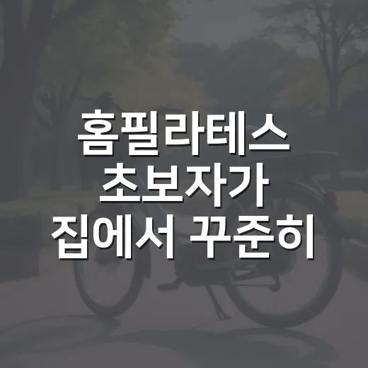 홈필라테스 초보자가 집에서 꾸준히 시작하는 방법 - 요약