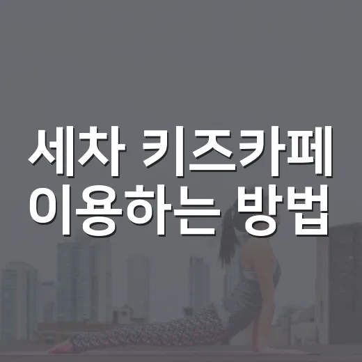 세차 키즈카페 이용하는 방법, 아이도 지루하지 않고 차도 깨끗해지는 코스 - 요약