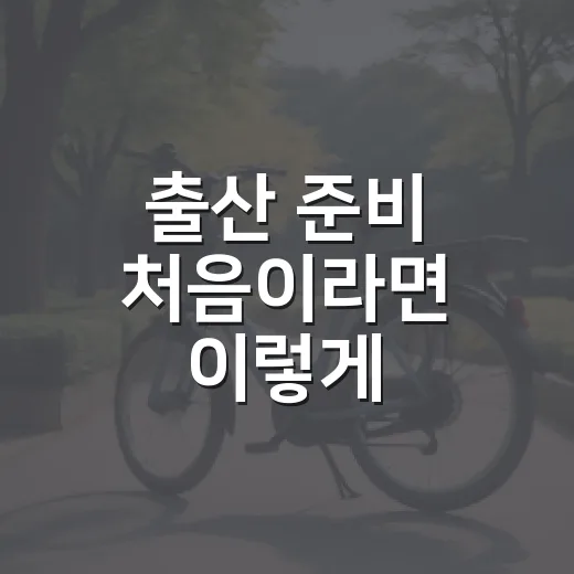 출산 준비 처음이라면 이렇게 시작하는 방법 - 요약