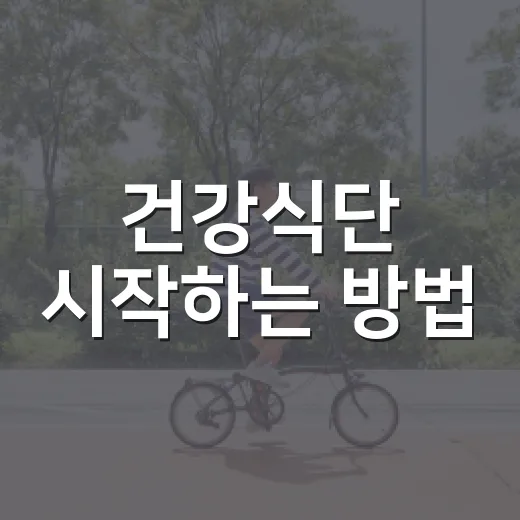 건강식단 시작하는 방법, 무리 없이 오래 가려면 이렇게 - 요약