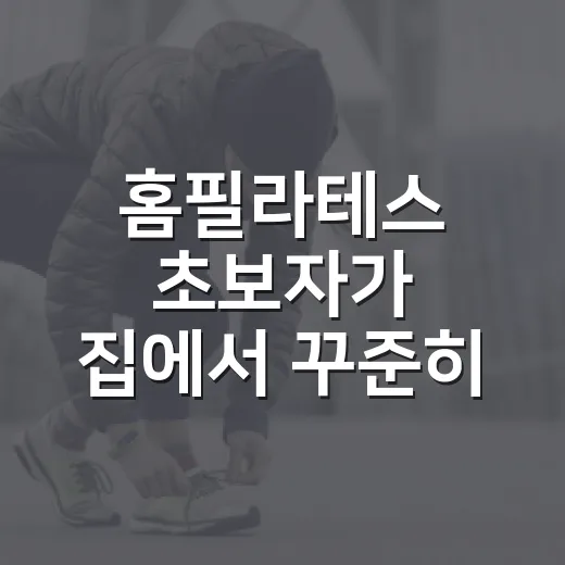 홈필라테스 초보자가 집에서 꾸준히 하는 방법 - 요약
