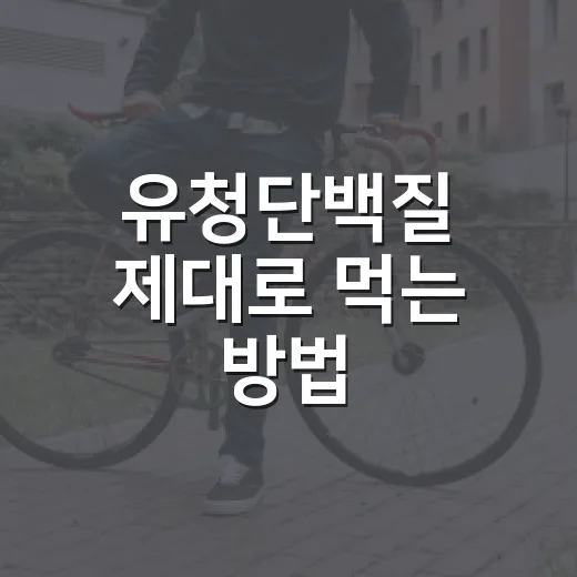 유청단백질 제대로 먹는 방법, 처음 시작할 때 헷갈리는 것들 - 요약