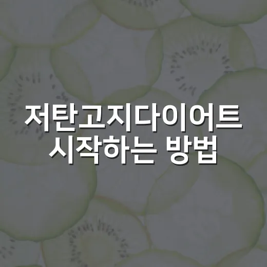 저탄고지다이어트 시작하는 방법, 초보자가 덜 흔들리는 식단 기준 - 요약
