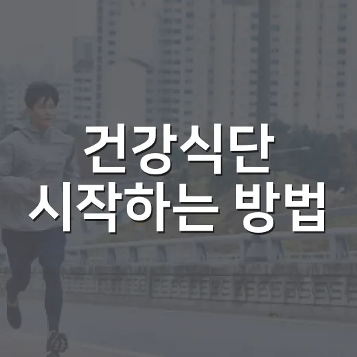 건강식단 시작하는 방법, 장보기부터 한 끼 구성까지 쉽게 잡는 법 - 요약