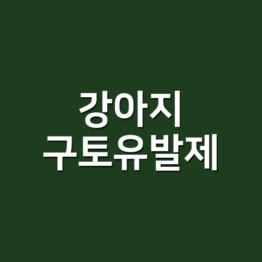 강아지 구토유발제, 집에서 쓰기 전에 꼭 확인하는 방법 - 요약