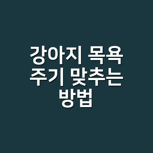 강아지 목욕 주기 맞추는 방법, 피부 상하지 않게 이렇게 잡으세요 - 요약