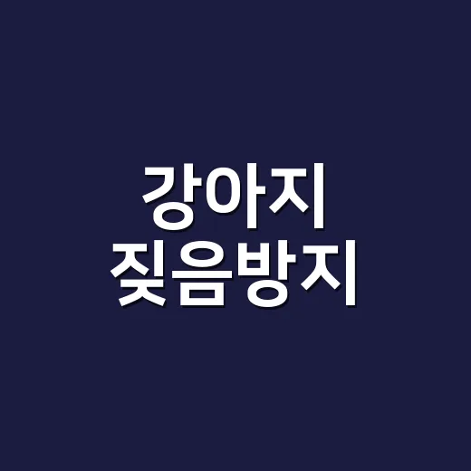 강아지 짖음방지, 소리만 막지 말고 원인부터 줄이는 방법 - 요약