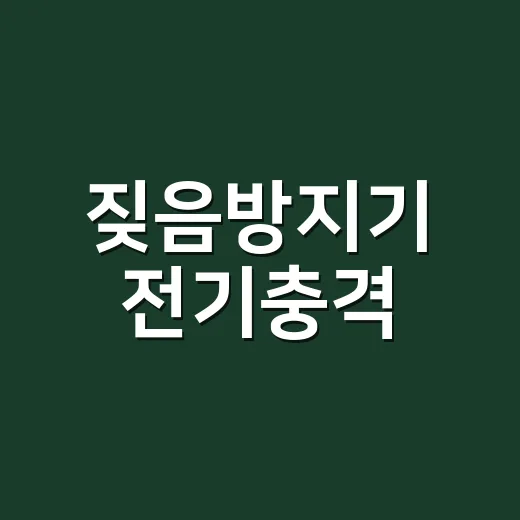 짖음방지기 전기충격, 쓰기 전에 꼭 확인해야 할 대처 방법 - 요약