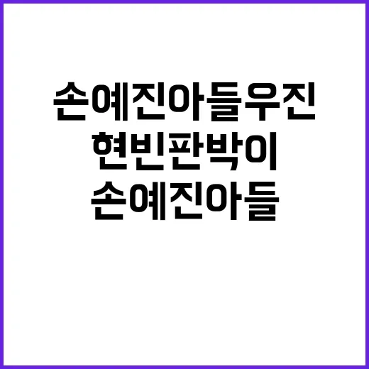 손예진 아들 우진이 현빈 판박이인 이유와 비결 - 요약