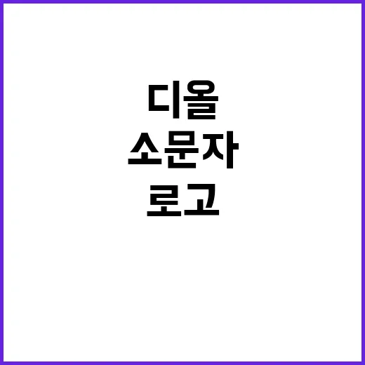 디올 로고가 소문자로 변신한 이유와 그 의미 - 요약