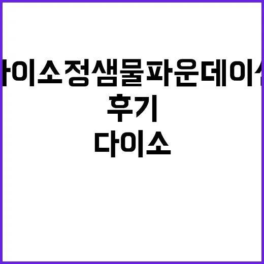 다이소 정샘물 파운데이션 사용 후기와 팁 - 요약