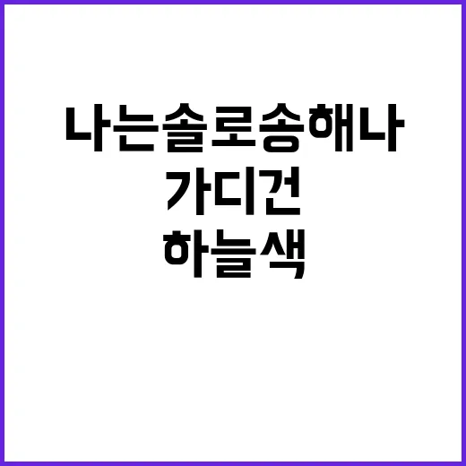나는솔로 송해나의 하늘색 가디건 스타일링 방법 - 요약
