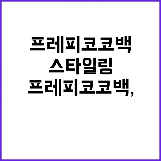 프레피코코백, 이렇게 스타일링해보세요! - 요약