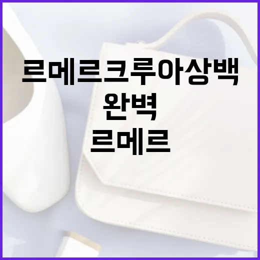 르메르 크루아상백을 완벽하게 스타일링하는 방법 - 요약